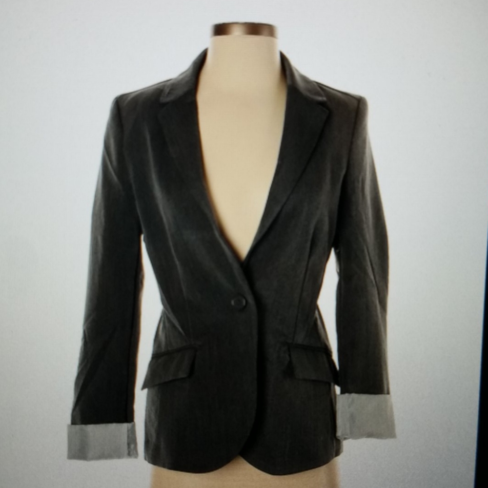 AMBIANCE Gray Women's Blazer size M
